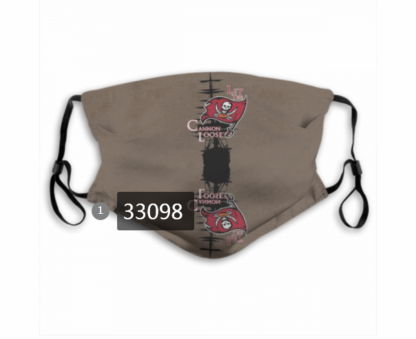 New 2021 NFL Tampa Bay Buccaneers #12 Dust mask with filter